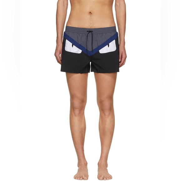 Fendi Black ‘Bad Bugs’ swim shorts used Size 50 but they run in small - Picture 1 of 9